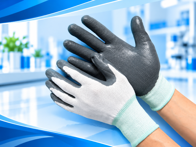 ถุงมือเคลือบไนไตรสีขาว(White PU Nitile Glove)
